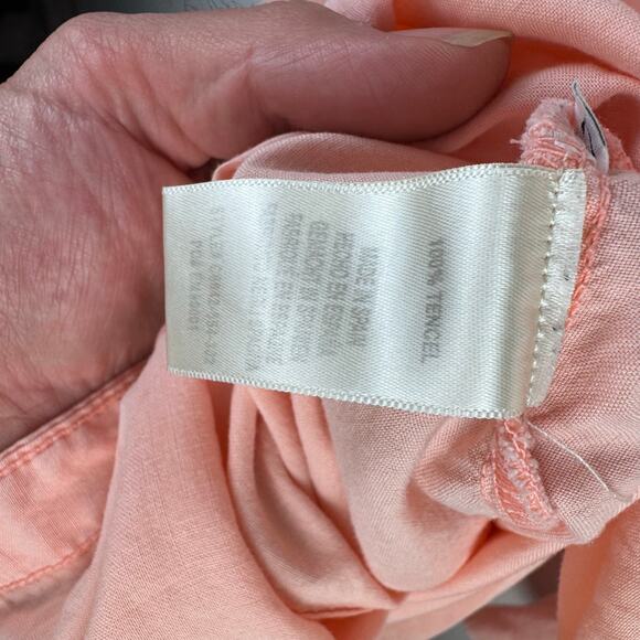 Anthropologie Cloth and Stone Long Sleeve Belted Pink Mini Dress Womens Sz L - Picture 6 of 6